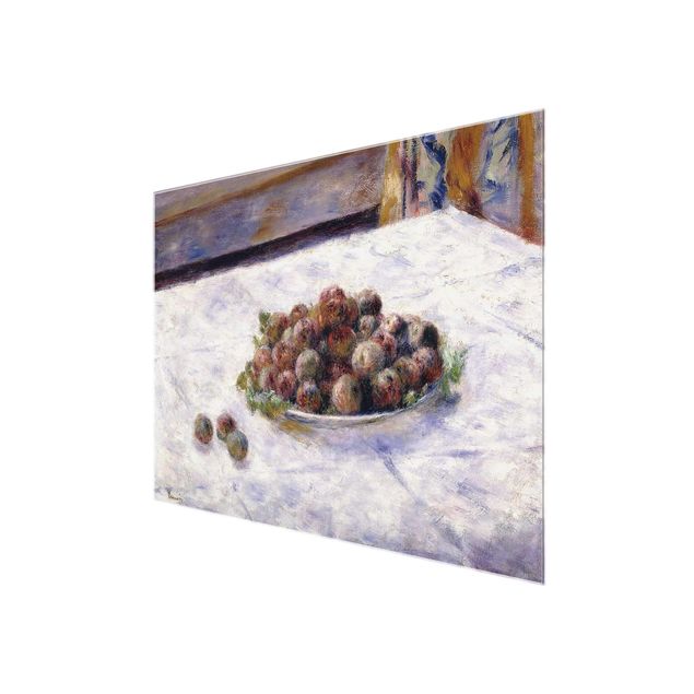 Prints still-life Auguste Renoir - Still Life, A Plate Of Plums