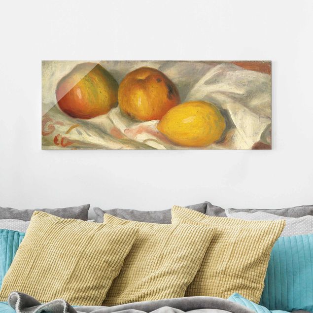 Paintings of impressionism Auguste Renoir - Two Apples And A Lemon