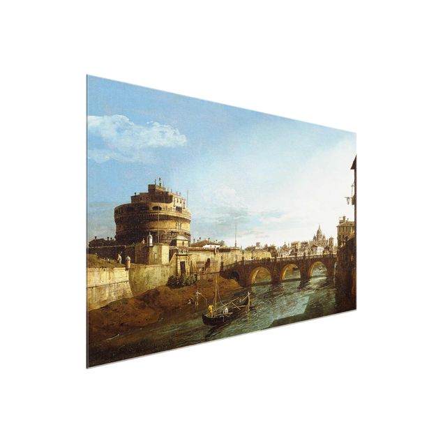 Art styles Bernardo Bellotto - View of Rome on the Banks of the Tiber