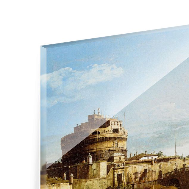 Art posters Bernardo Bellotto - View of Rome looking West