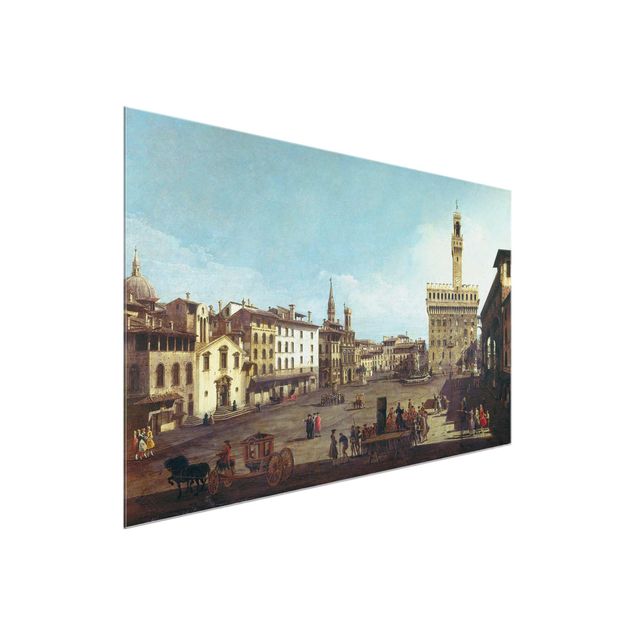 Art style Bernardo Bellotto - The Piazza della Signoria in Florence