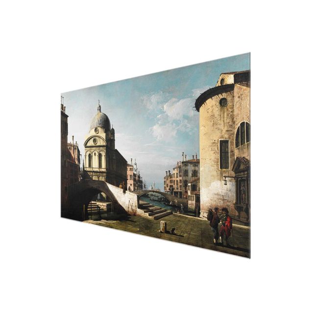 Glass prints architecture and skylines Bernardo Bellotto - Venetian Capriccio