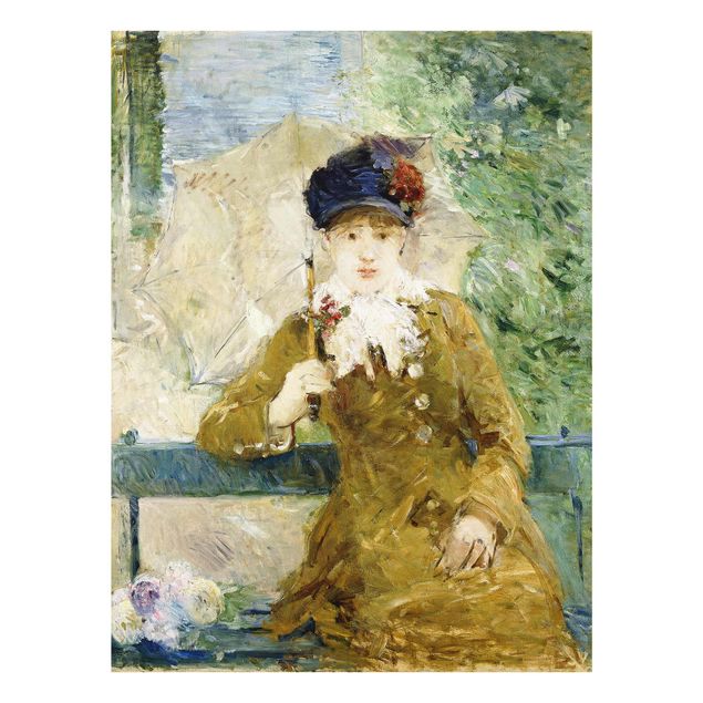 Framed portrait prints Berthe Morisot - Lady with Parasol