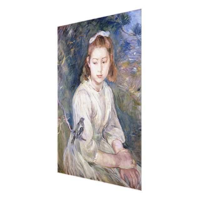 Prints Berthe Morisot - Young Girl with a Bird