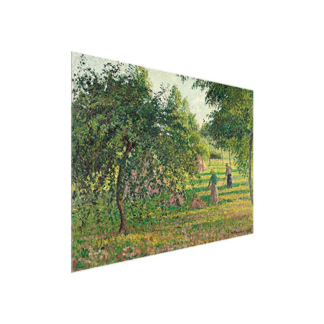 Post impressionism Camille Pissarro - Apple Trees And Tedders, Eragny