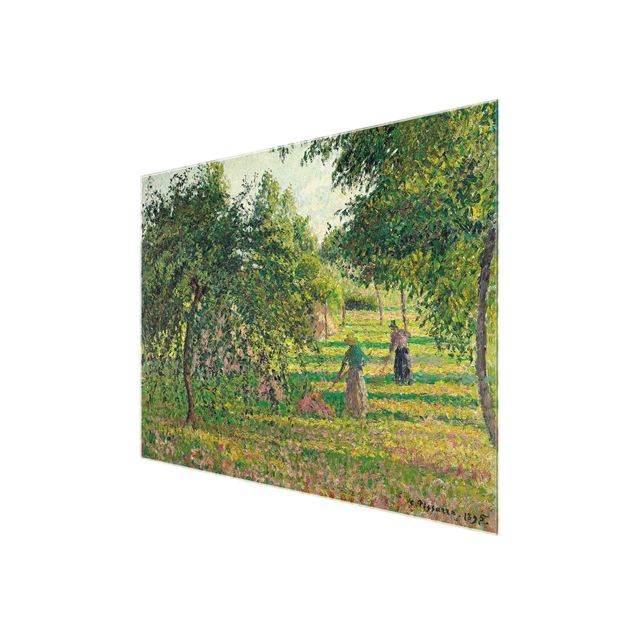 Prints landscape Camille Pissarro - Apple Trees And Tedders, Eragny