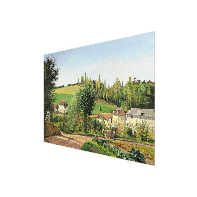 Landscape canvas prints Camille Pissarro - Hamlet In The SurRolling Hillss Of Pontoise