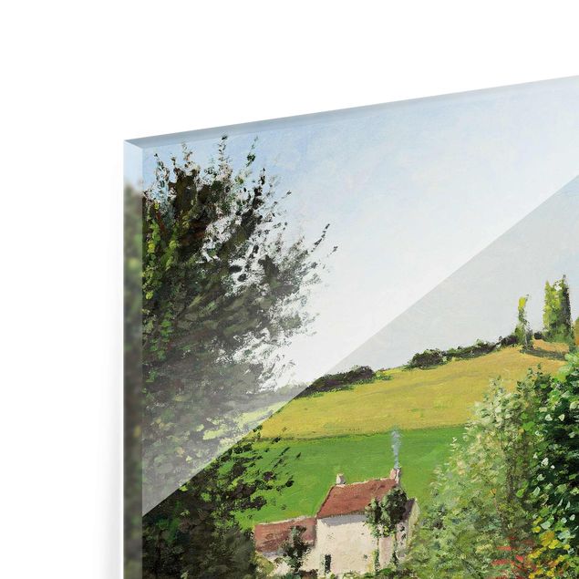 Art style romantic Camille Pissarro - Hamlet In The SurRolling Hillss Of Pontoise