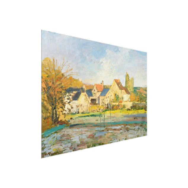 Art style post impressionism Camille Pissarro - Landscape At Osny Near Watering