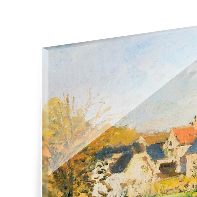 Glass prints architecture and skylines Camille Pissarro - Landscape Near Pontoise
