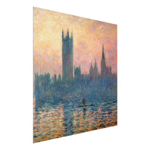 London wall art Claude Monet - London Sunset