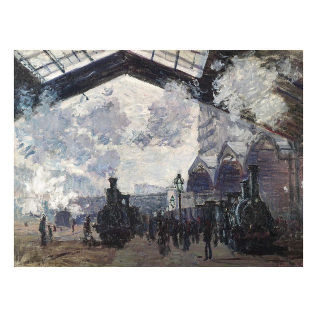 Glass prints architecture and skylines Claude Monet - Gare Saint Lazare
