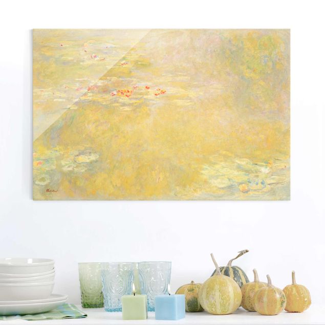 Glass prints rose Claude Monet - The Water Lily Pond