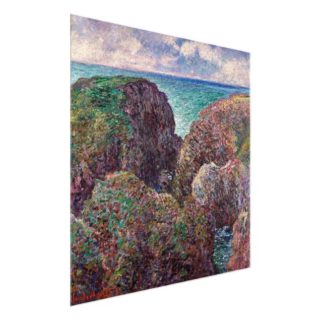 Landscape canvas prints Claude Monet - Group of Rocks at Port-Goulphar