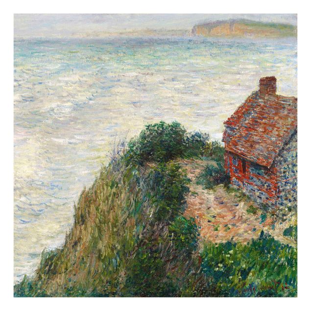 Landscape canvas prints Claude Monet - Fisherman's house at Petit Ailly