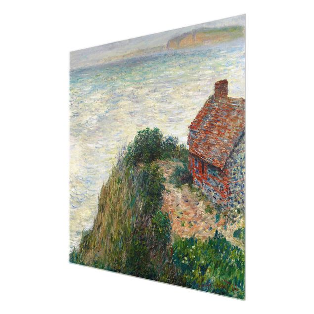 Beach canvas art Claude Monet - Fisherman's house at Petit Ailly