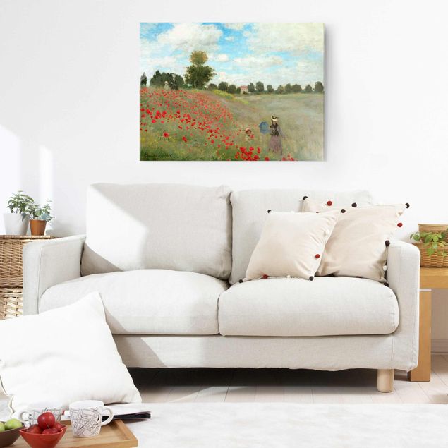 Paintings of impressionism Claude Monet - Poppy Field Near Argenteuil