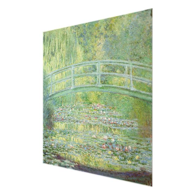 Glass prints landscape Claude Monet - Japanese Bridge