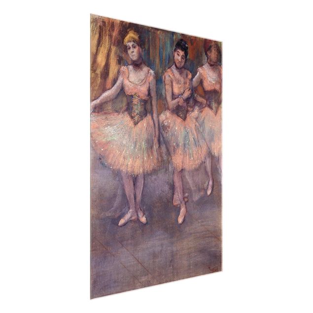 Wall art ballerina Edgar Degas - Three Dancers before Exercise