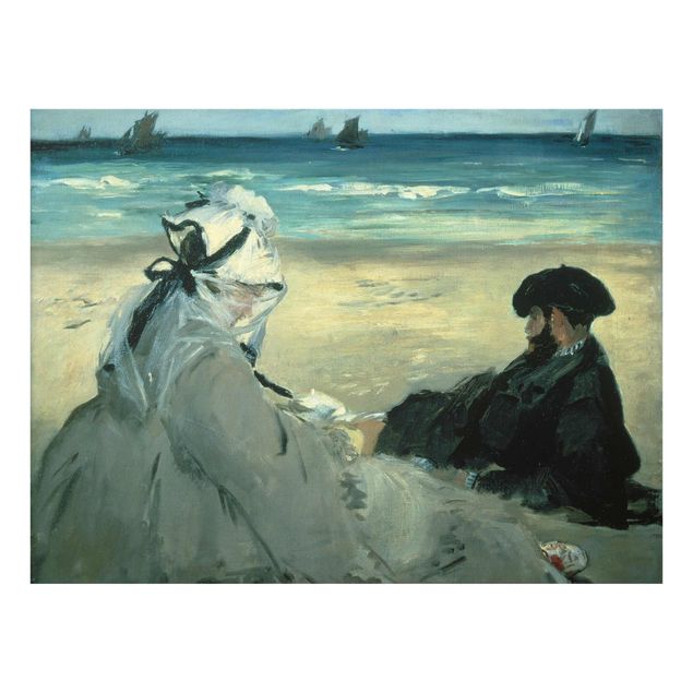Contemporary art prints Edouard Manet - On The Beach