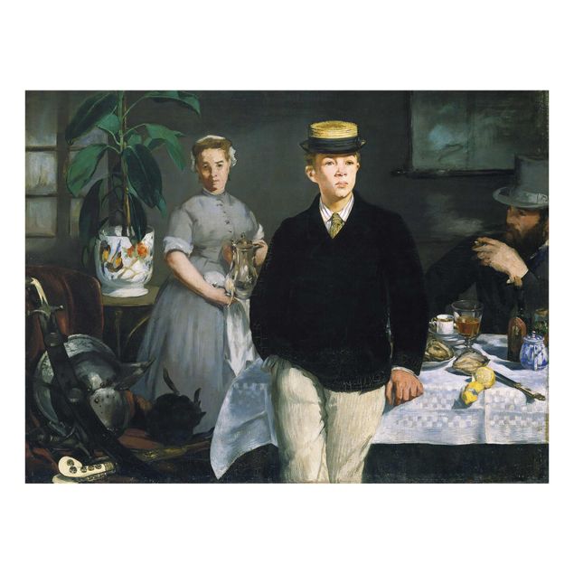 Prints modern Edouard Manet - Luncheon In The Studio