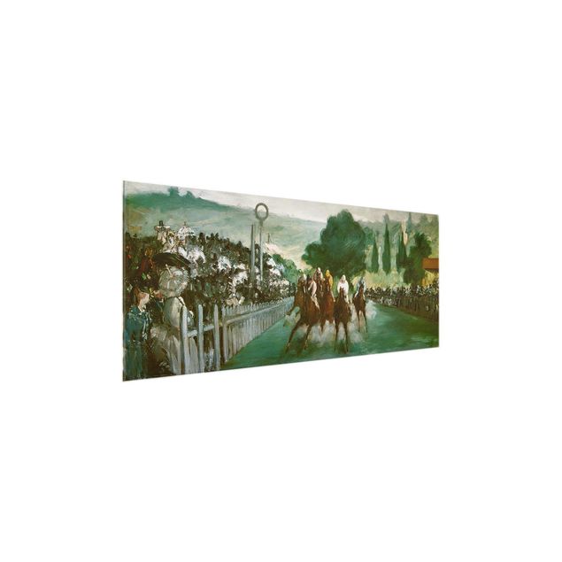 Horses wall art Edouard Manet - Races At Longchamp