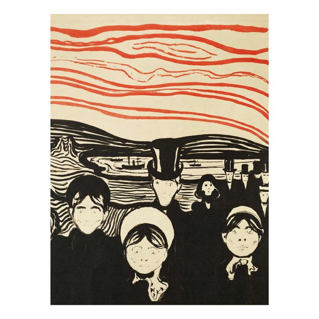 Art prints Edvard Munch - Anxiety