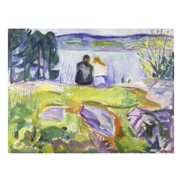 Art posters Edvard Munch - Spring (Love Couple On The Shore)
