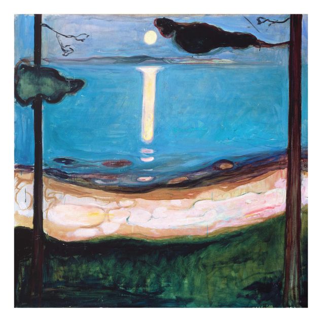 Landscape canvas prints Edvard Munch - Moon Night