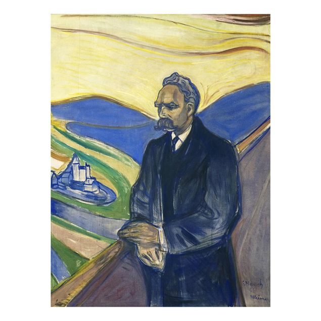Canvas art Edvard Munch - Portrait of Friedrich Nietzsche