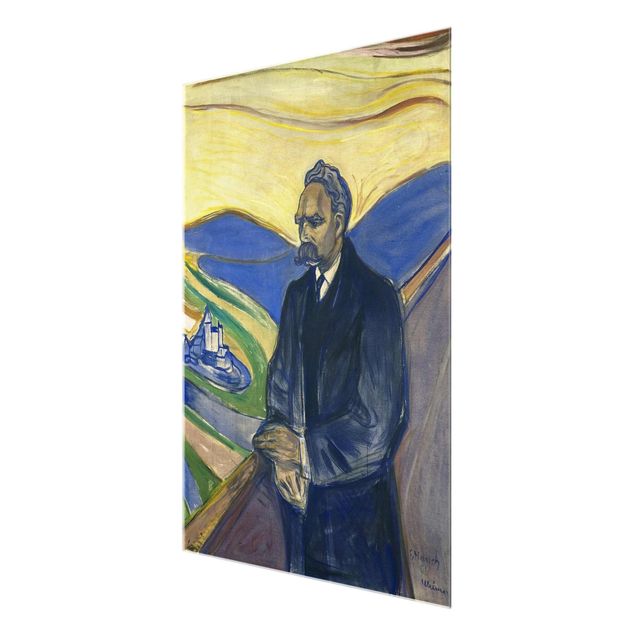 Contemporary art prints Edvard Munch - Portrait of Friedrich Nietzsche