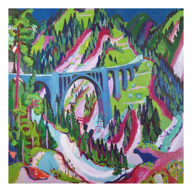 Mountain prints Ernst Ludwig Kirchner - The Bridge near Wiesen