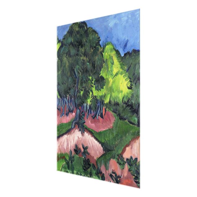 Art prints Ernst Ludwig Kirchner - Landscape with Chestnut Tree