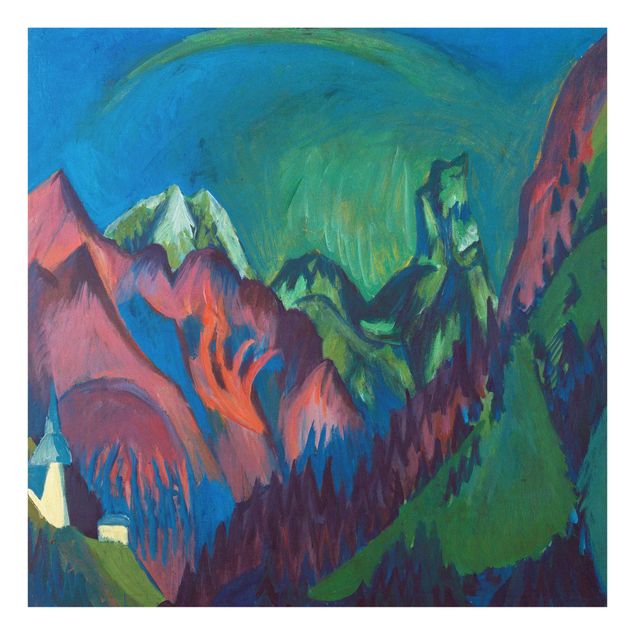 Mountain prints Ernst Ludwig Kirchner - Trains Gorge Near Monstein