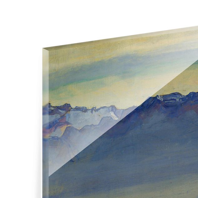 Canvas art Ferdinand Hodler - Lake Geneva with Savoyer Alps