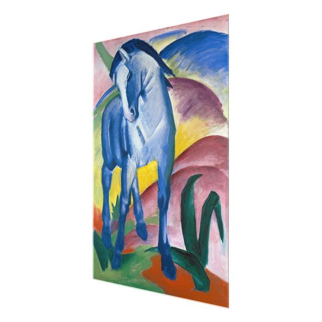 Glass prints pieces Franz Marc - Blue Horse I