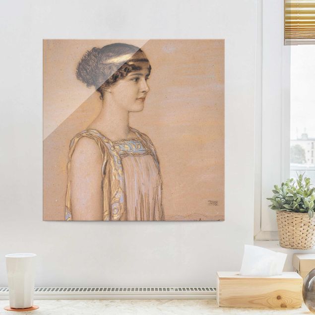 Art nouveau prints Portrait of Mary in a Greek Costume