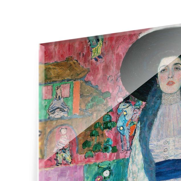 Turquoise canvas wall art Gustav Klimt - Portrait Adele Bloch-Bauer II