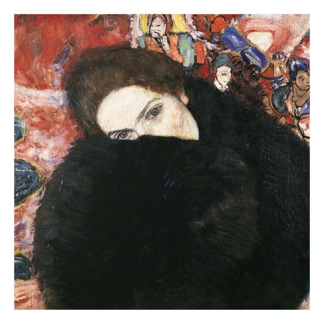 Modern art prints Gustav Klimt - Lady With A Muff