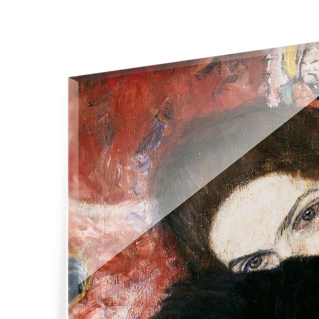 Black prints Gustav Klimt - Lady With A Muff