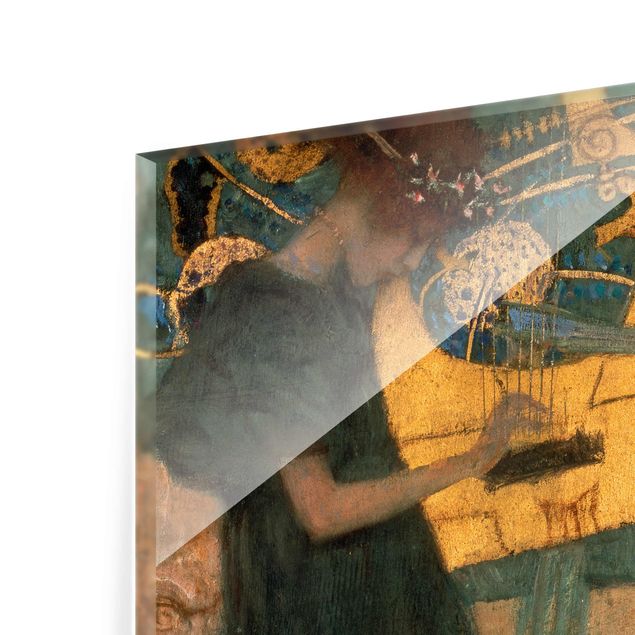 Green art prints Gustav Klimt - Music