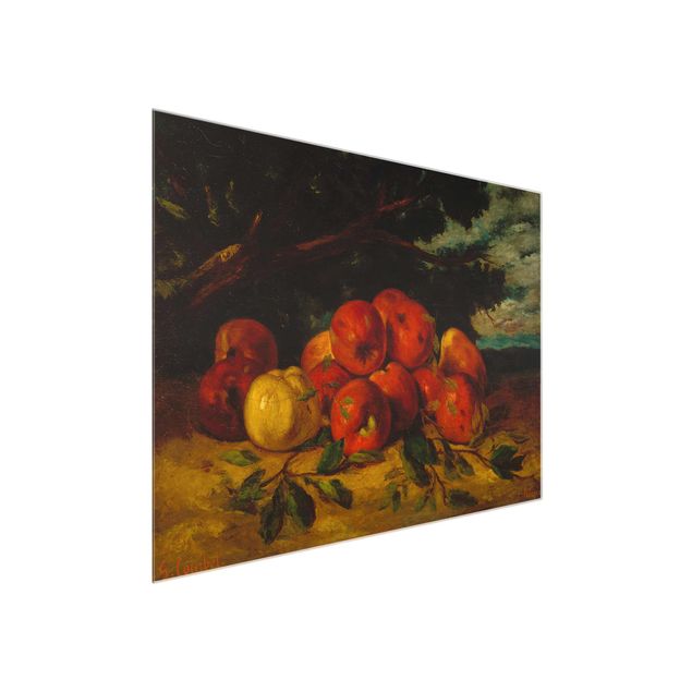 Modern art prints Gustave Courbet - Red Apples At The Foot Of A Tree