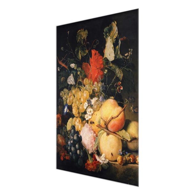 Prints Jan van Huysum - Fruits, Flowers and Insects