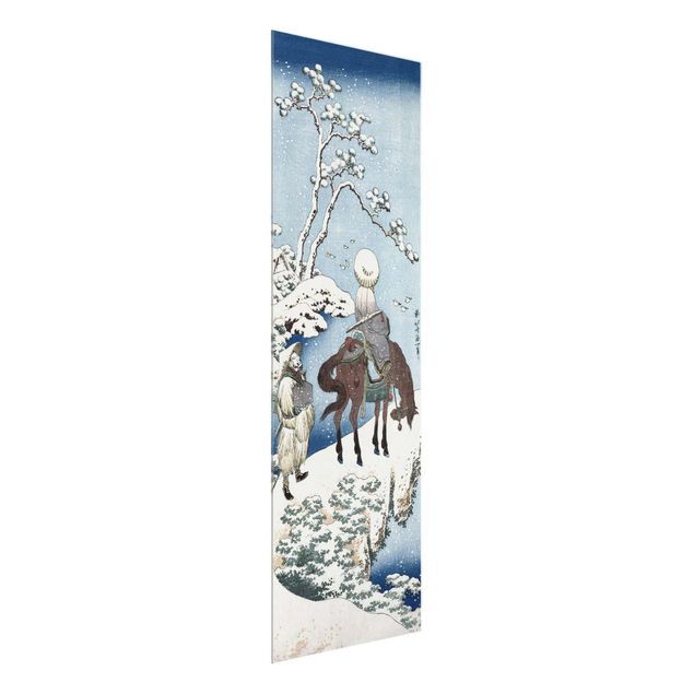 Glass prints landscape Katsushika Hokusai - The Chinese Poet Su Dongpo