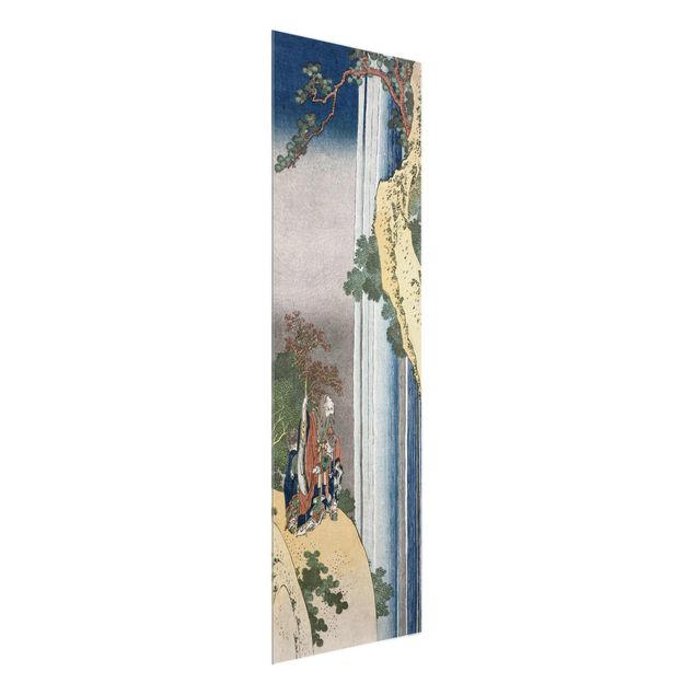 Glass prints waterfall Katsushika Hokusai - The Poet Rihaku