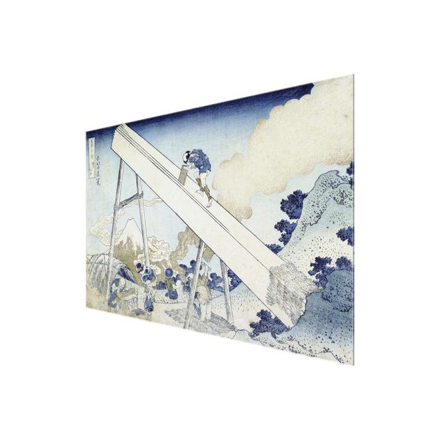 Glass prints landscape Katsushika Hokusai - In The Totomi Mountains