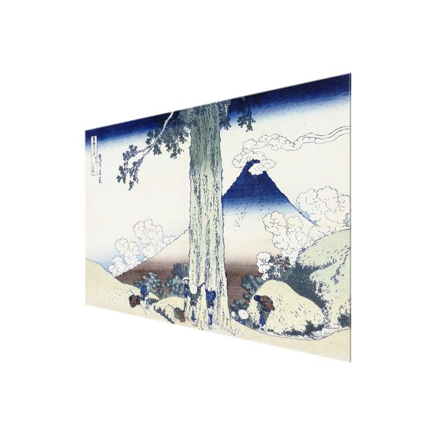 Glass prints landscape Katsushika Hokusai - Mishima Pass In Kai Province