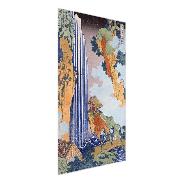 Prints landscape Katsushika Hokusai - Ono Waterfall on the Kisokaidô