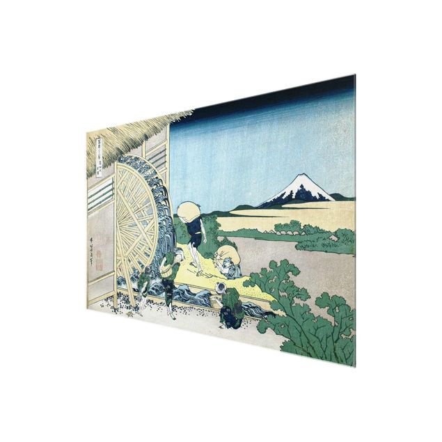 Hokusai Katsushika Hokusai - Waterwheel at Onden