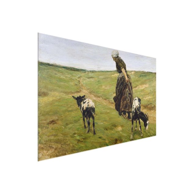 Art style Max Liebermann - Goat Herdess In Sand Dunes